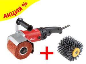 Щеточная шлифмашина WORTEX WS 1014 S в кор.+Акция Щетка с нейлоновой щетиной