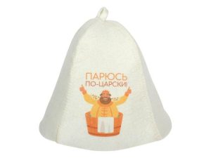 Шапка для бани и сауны «Парюсь по-царски!», Нot Pot из войлока