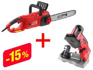 Пила цепная электрическая WORTEX EC 4024-1 шина 40 см (16″), 3/8″ LP, 1.3 мм+АКЦИЯ комплект GC109000