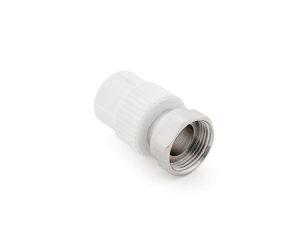 Муфта ПП с накидной гайкой 20х1/2″ бел. РТП