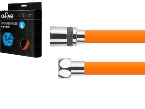 Шланг душевой, Si, 1/2″ г-г 150 см, оранжевый, a-five