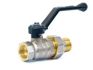 Кран шаровый 3/4″ нар.-вн. ручка (со сгоном) PN 40 LD