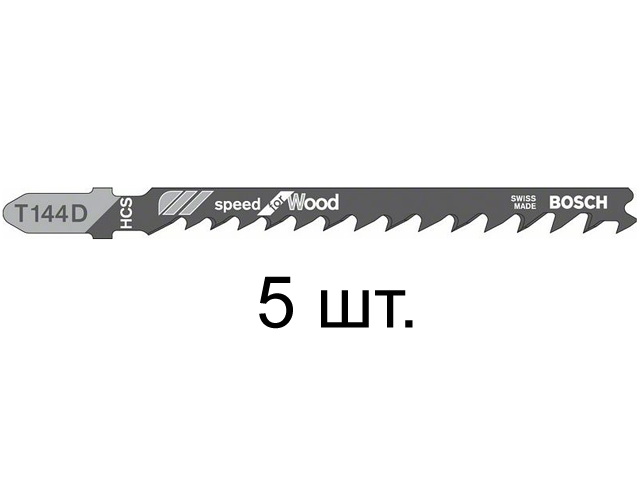 Пилка лобз. по дереву T144D (5 шт.) BOSCH