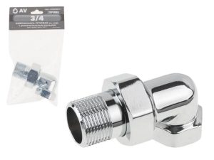 Американка угловая 3/4″ вн.-нар. ХРОМ, AV Engineering (инд. упак.)