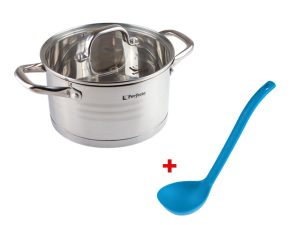Кастрюля из нерж.стали, 3.4 л, ф 20 x 11, серия MILAGROS+ Черпак, серия Cozy Nest, PERFECTO LINEA