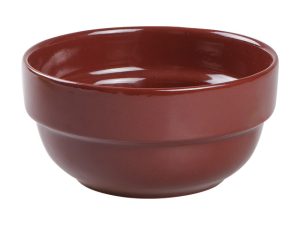 Салатник керамический, 145 мм, круглый, серия Денизли, шоколад, PERFECTO LINEA