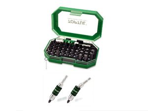 Набор бит 1/4″  35шт. с поворотным магнитным держателем TOPTUL (GACW3501)