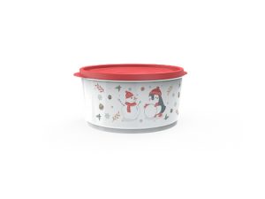 Контейнер круглый Christmas, 1,6 л, роза, BEROSSI