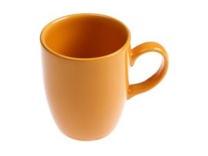 Кружка керамическая, 300 мл, серия Бодрум, янтарная, PERFECTO LINEA