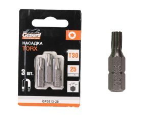 Насадка TORX T20 25мм  3шт GEPARD (GP3510-25)