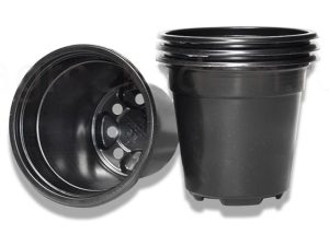 Горшок для рассады круглый, 90х90х68 мм, черный, PERFECTO LINEA