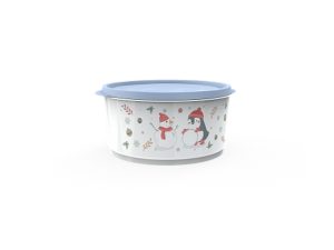 Контейнер круглый Christmas, 1,6 л, васильковый, BEROSSI