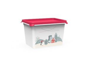 Емкость Christmas 2 л, роза, BEROSSI