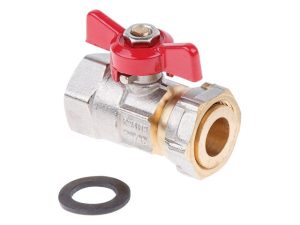 Кран шаровый с накидной гайкой 3/4″ вн.-вн. PN40, AV Engineering