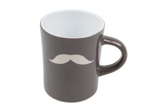Кружка керамическая, 240 мл, серия Bigote, темно-серая, PERFECTO LINEA