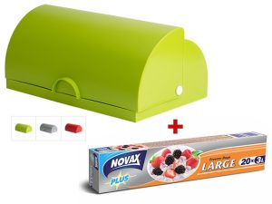 Хлебница., DRINA + Пакеты для заморозки 3л 20 шт NV Plus