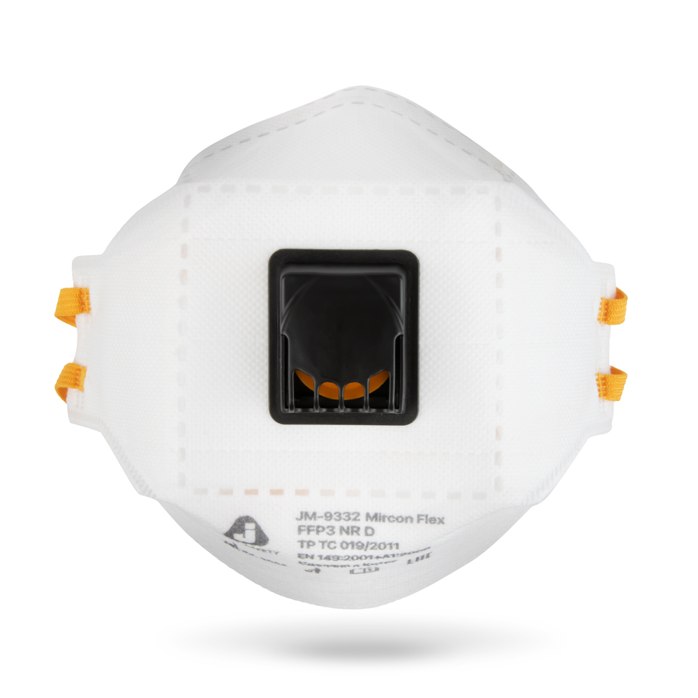 Респиратор JETA SAFETY JM-9332 складн. с клап. FFP3 (до 50 ПДК) (индивид. уп.)