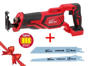 Аккум. сабельная пила WORTEX CSR 1118 E в кор. + АКЦИЯ! (2 пилки Wortex в подарок!)