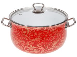Кастрюля стальная эмалированная, 4.8 л, серия Страсть, PERFECTO LINEA