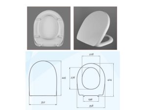 Сиденье для унитаза с крышкой «AVN SD 016m», АВН