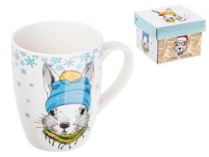 Кружка керамическая, в кор., 360 мл, Bunny 1-2, PERFECTO LINEA