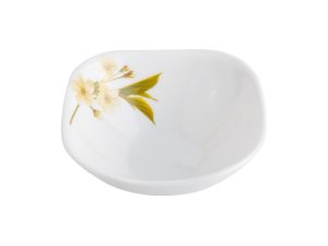 Салатник стеклокерамический, 115 мм, квадратный, серия SNOWDROP (Подснежник), DIVA LA OPALA