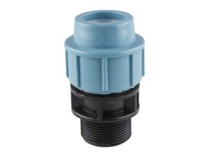 Ниппель ПЭ 50 х 1 1/2″ нар., AV Engineering