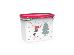 Контейнер Christmas, 1 л, роза, BEROSSI