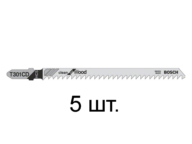Пилка лобз. по дереву T301CD (5 шт.) BOSCH