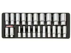Набор-сет головок 1/2″ удлин. 8-32мм 22шт. 434х176мм TOPTUL