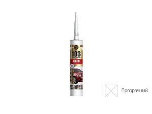 Клей-герметик POINT «103 Авто», прозрачный, 290мл