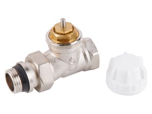 Кран вентильный прямой 1/2″ вн.-нар. для радиатора под термоголову, AV Engineering