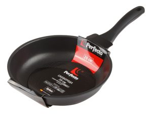 Сковорода литая ф 26х6.0 см, алюм., антиприг. покр., серия Black Induction, PERFECTO LINEA