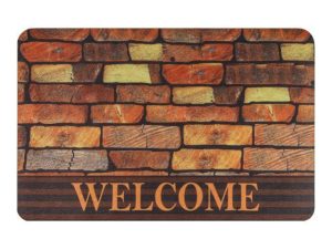 Коврик придверный 38*58 см, «WELCOME», кирпичики, PERFECTO LINEA