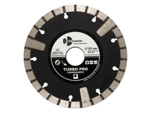 Алмазный круг 125х22,23мм по ж/бетону Turbo PRO TRIO-DIAMOND