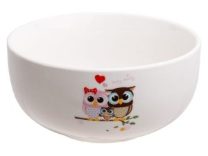 Миска керамическая, 500 мл, Owls,  PERFECTO LINEA
