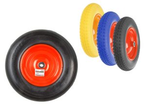 Колесо полиурет. 4.00-8″ (подшипн. усил. ф35×16 мм, для оси 16×60мм)