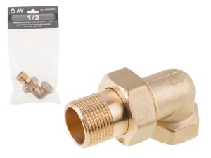 Американка угловая 1/2″ вн.-нар., AV Engineering (инд. упак.)