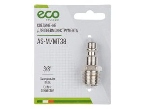 Соединение быстросъем. ПАПА х нар. резьба 3/8″ (сталь) ECO