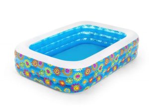 Надувной детский бассейн Happy Flora, 229х152×56 см, BESTWAY