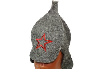 Шапка для бани «Буденовка» ТМ»Бацькина баня» из войлока