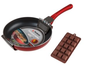 Сковорода ф 24х4.5 см, алюм., серия Titanium + Форма для выпечки силиконовая, PERFECTO LINEA