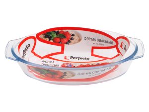 Форма из жаропрочного стекла, 0.7 л, овальная, 236х130х53 мм, PERFECTO LINEA