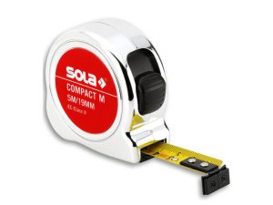 Рулетка  5м/19мм «Compact M» COM 5m (SOLA) Магнитный наконечник