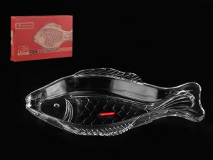 Блюдо стеклянное, овальное, 370х220 мм, Рыба (Fish), NORITAZEH