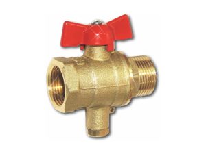 Кран шаровый 1/2″ вн.-нар. для термодатчика , PN1,6 МПа, 11Б27п13, Цветлит