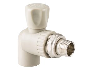 Кран шар. ПП для радиатора 20х1/2″ угл., сер. РТП