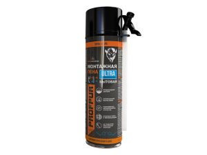 Пена монтажная бытовая всесезонная PROFPUR Ultra (500мл)
