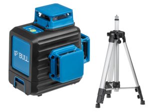 Нивелир лазерный линейный BULL LL 3401 c аккумулятором и штативом в кор.
