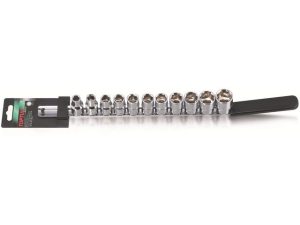 Набор головок 1/2″ 10-22мм 6гр. 11шт на подвесе TOPTUL